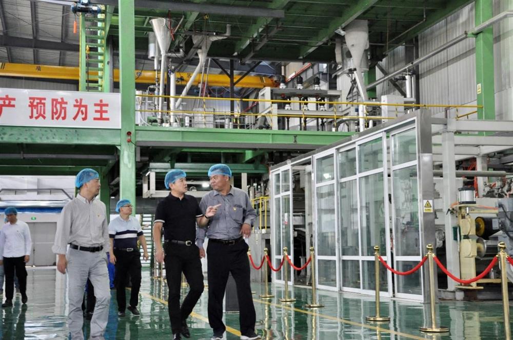 辉达娱乐纪委书记卢刚赴齐鲁化纤平台商河工业园调研